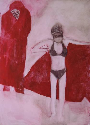 Original Figurative Body Printmaking by Myriam Dib