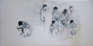 Original Figurative People Paintings by Myriam Dib