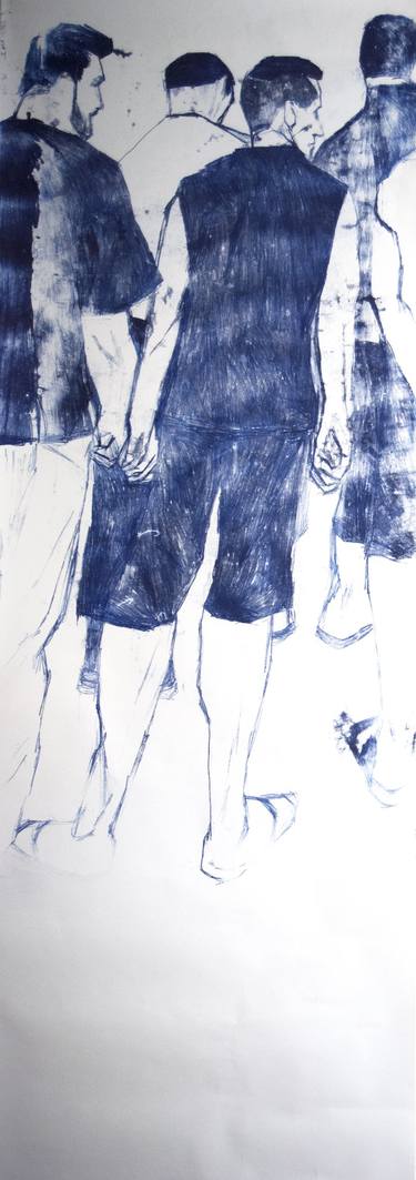 Original Figurative People Printmaking by Myriam Dib