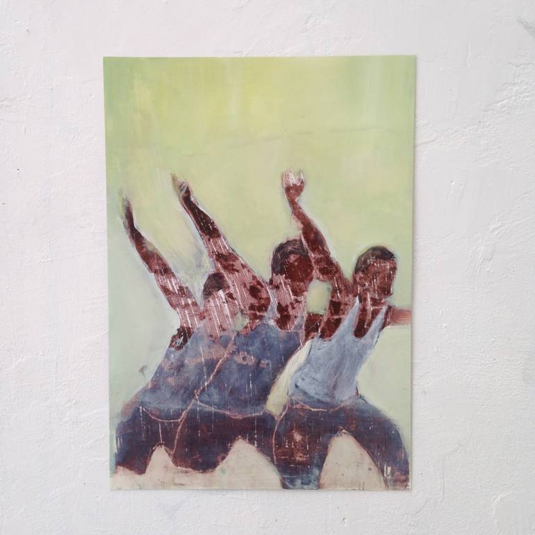 Original Figurative Sport Painting by Myriam Dib