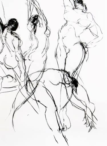Print of Figurative Nude Drawings by Hana Davis