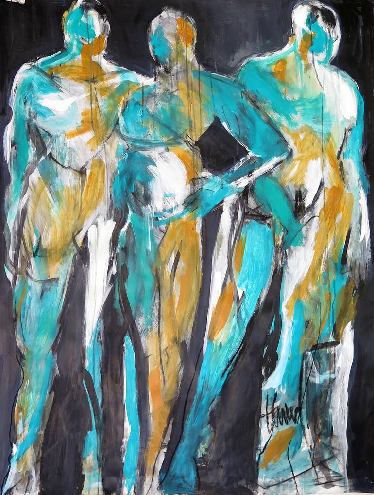 THE THREE OF US Painting by Hana Davis | Saatchi Art