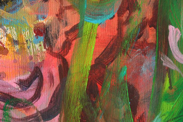 Original Abstract Expressionism Nature Painting by Oliveira Tavares