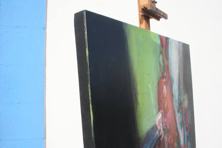 Original Abstract Expressionism Nature Painting by Oliveira Tavares