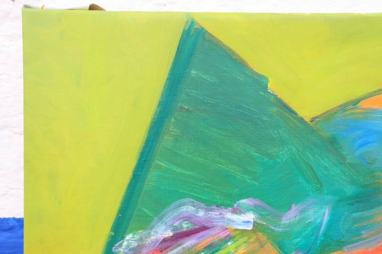 Original Abstract Landscape Painting by Oliveira Tavares