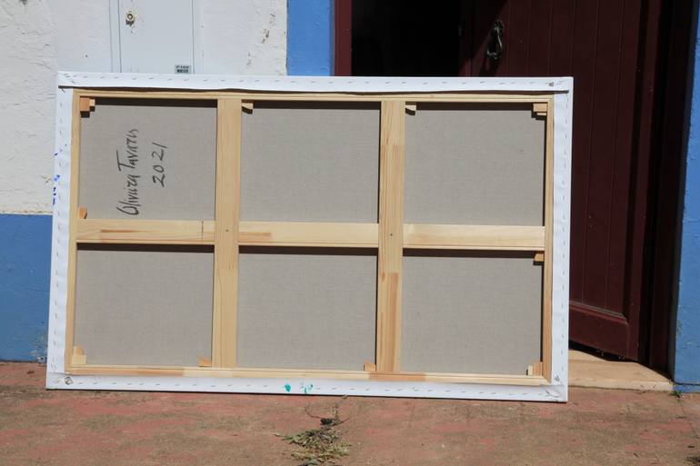 Original Abstract Expressionism Landscape Painting by Oliveira Tavares