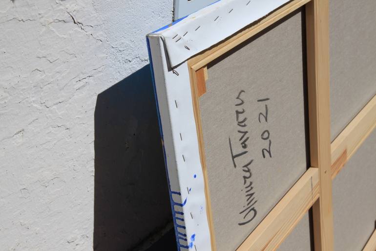 Original Abstract Expressionism Landscape Painting by Oliveira Tavares