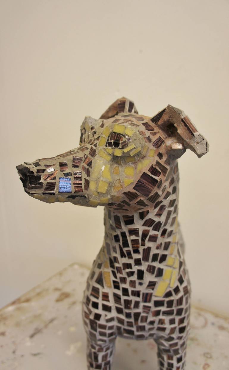 Original Dogs Sculpture by Maud, Ms Spangenberg