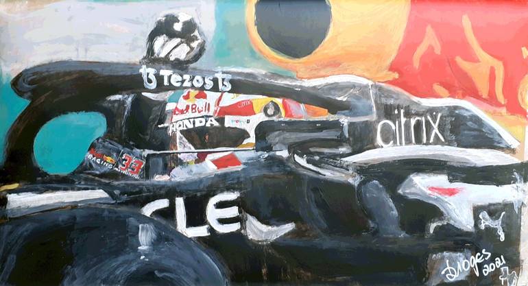 F1 Lewis Hamilton AMG Mercedes Painting by Fabio Dioges Andrade