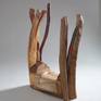 This piece is a response to a line in a W. S. Merwin poem called "Trees." "They have stood round my sleep" evoked so much for me, including the warmth of trees and the sense of sleep spirits.  It is carved from local cherry and apple with chain saw and hand carving tools.
