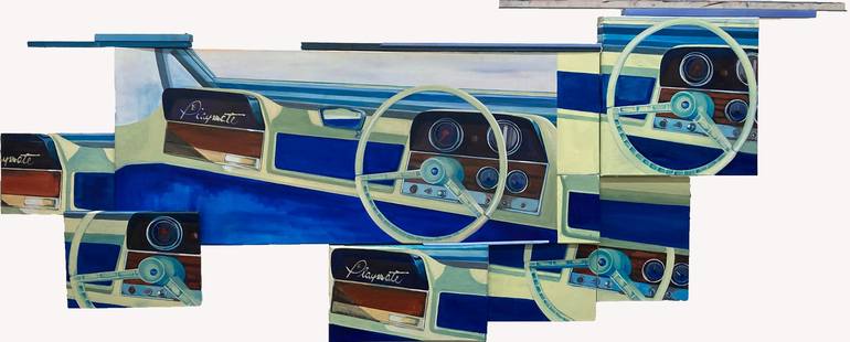 Original Contemporary Boat Painting by Eva den Heijer