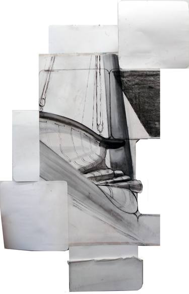 Original Ship Collage by Eva den Heijer