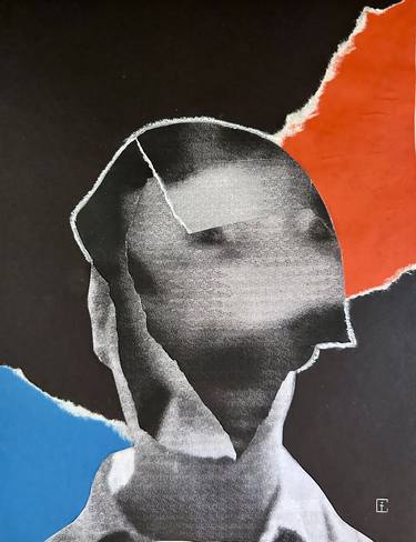 Original Abstract Collage by Imanol Luquin