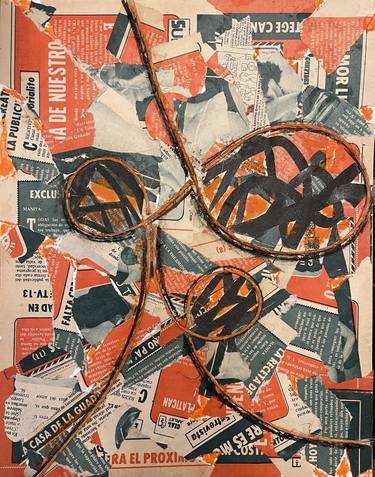 Original Abstract Collage by Imanol Luquin