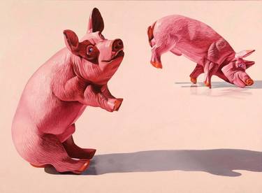 Original Realism Animal Paintings by Ira Upin