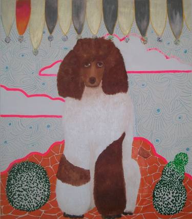 Original Pop Art Dogs Paintings by Marthe Isa