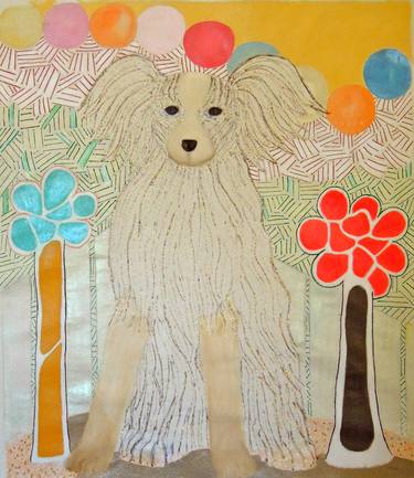 Original Pop Art Dogs Paintings by Marthe Isa