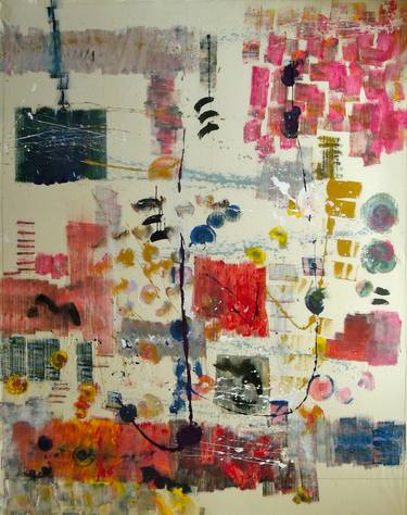 Original Abstract Expressionism Abstract Paintings by Marthe Isa