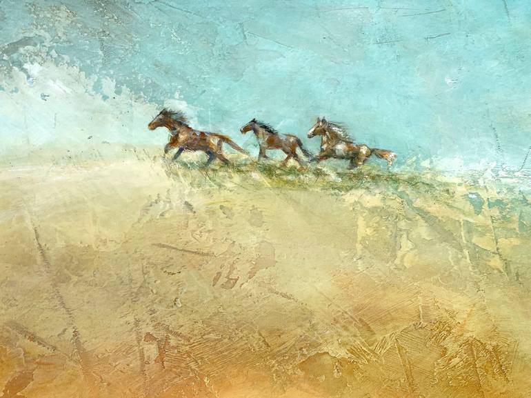 Original Horse Painting by Sally Adams