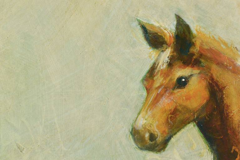 Original Horse Painting by Sally Adams