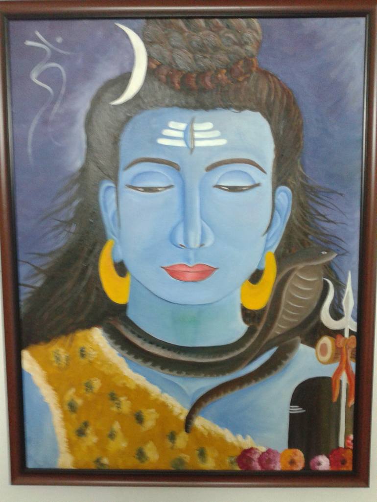 MAHADEV Painting by Anand Sarup | Saatchi Art