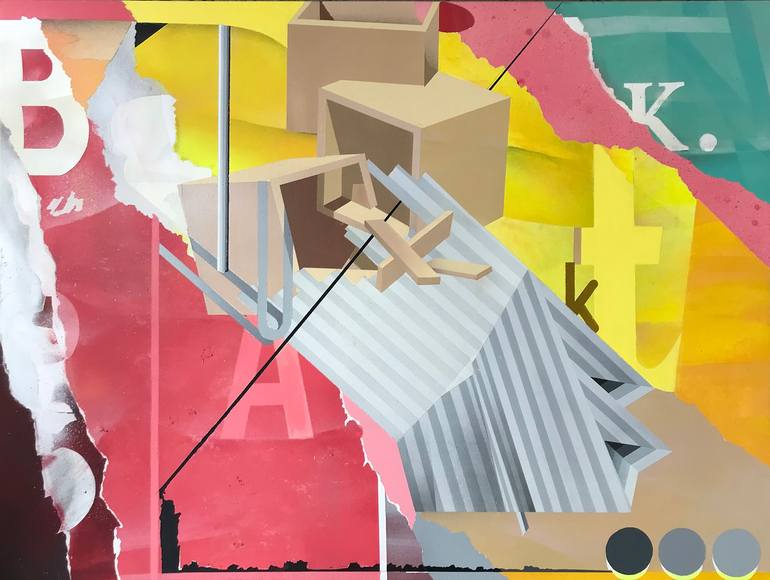 Original Abstract Painting by Brian Lacey | Abstract Art on Canvas | Settlement
