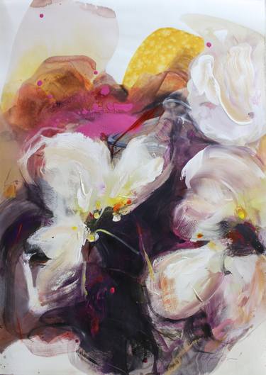 Original Abstract Floral Paintings by Nataša Bezić