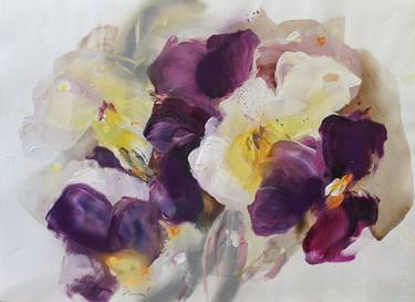 Original Abstract Floral Paintings by Nataša Bezić