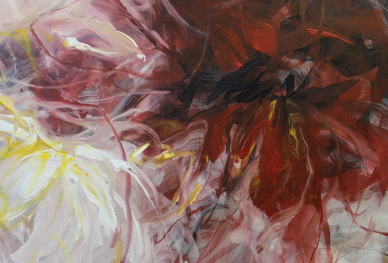 Original Abstract Floral Painting by NatašA Bezić
