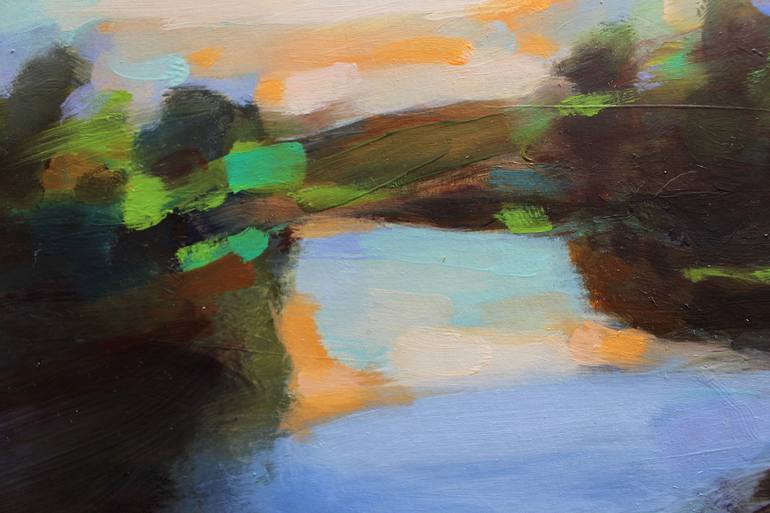 Original Abstract Landscape Painting by Nataša Bezić