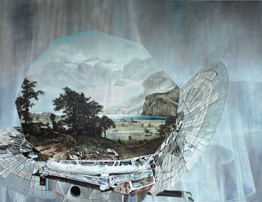 Saatchi Art Artist Geoff Diego Litherland; Painting, “When The Sky Pours Down Like a Fountain” #art