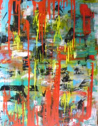 Print of Abstract Water Paintings by Sylwia Leszczynski