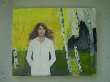 Original Figurative Portrait Painting by Marie Adbo