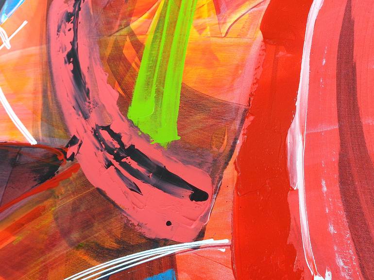 Original Abstract Outer Space Painting by Rob Van Heertum