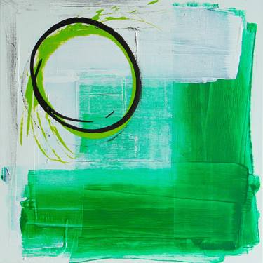 Saatchi Art Artist Rob van Heertum; Paintings, “Green O” #art