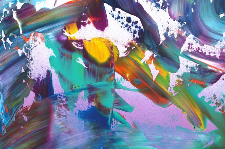 Original Abstract Expressionism Abstract Painting by Davide De Palma