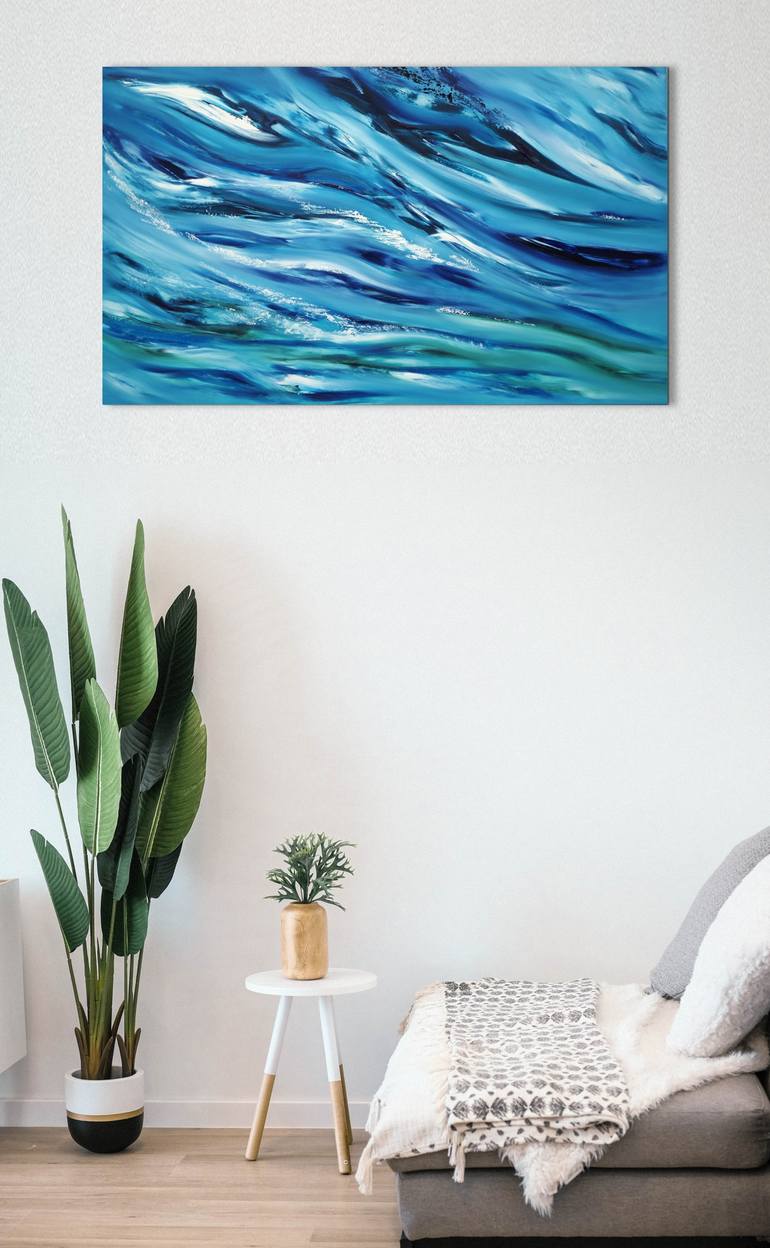 Original Abstract Seascape Painting by Davide De Palma