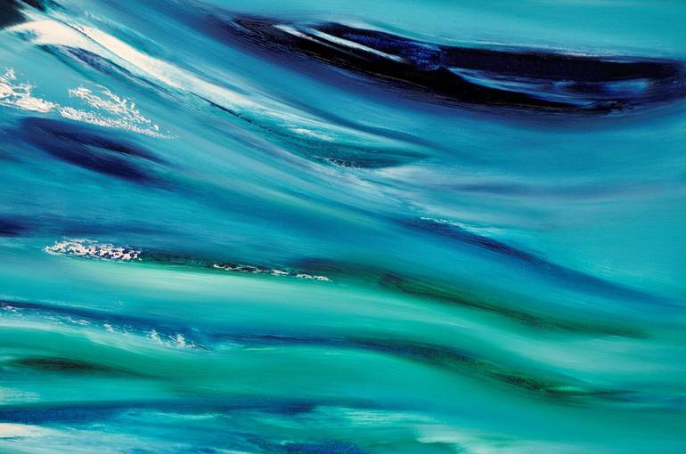 Original Abstract Seascape Painting by Davide De Palma
