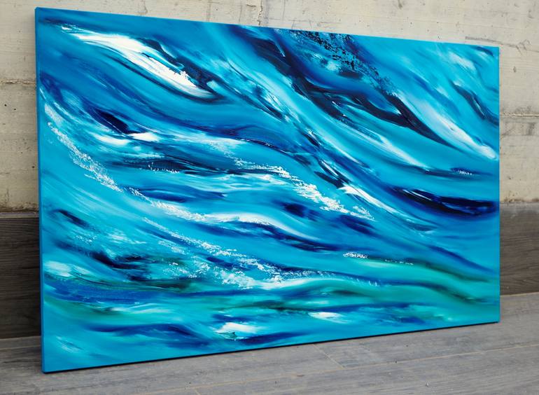 Original Abstract Seascape Painting by Davide De Palma