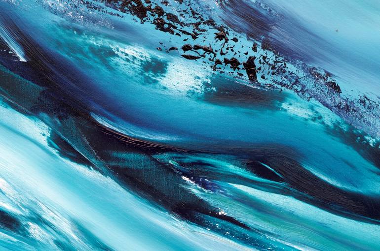 Original Abstract Seascape Painting by Davide De Palma