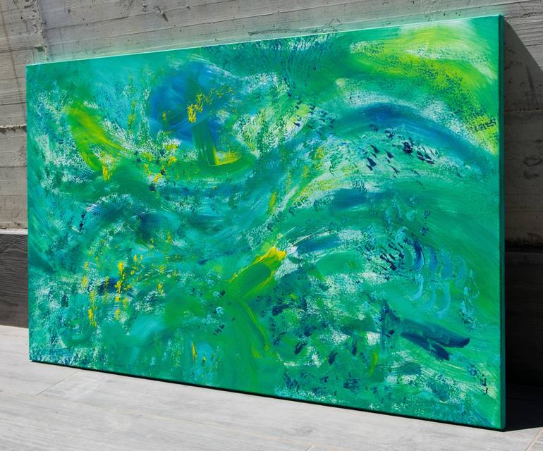 Original Abstract Seascape Painting by Davide De Palma
