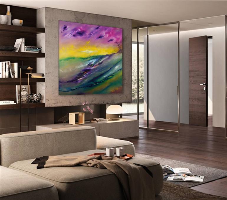 Original Abstract Landscape Painting by Davide De Palma