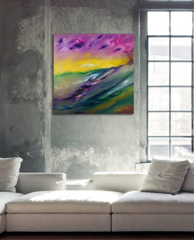 Original Abstract Landscape Painting by Davide De Palma