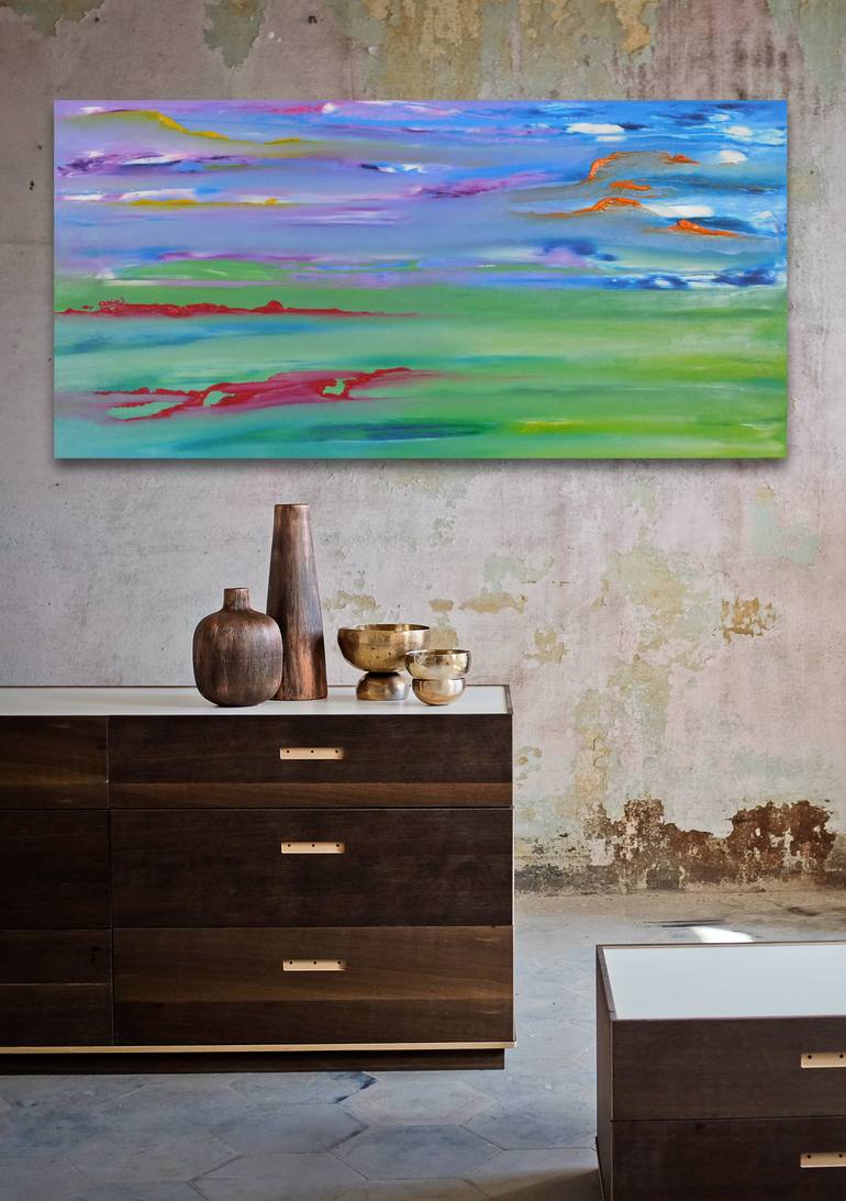 Original Abstract Landscape Painting by Davide De Palma