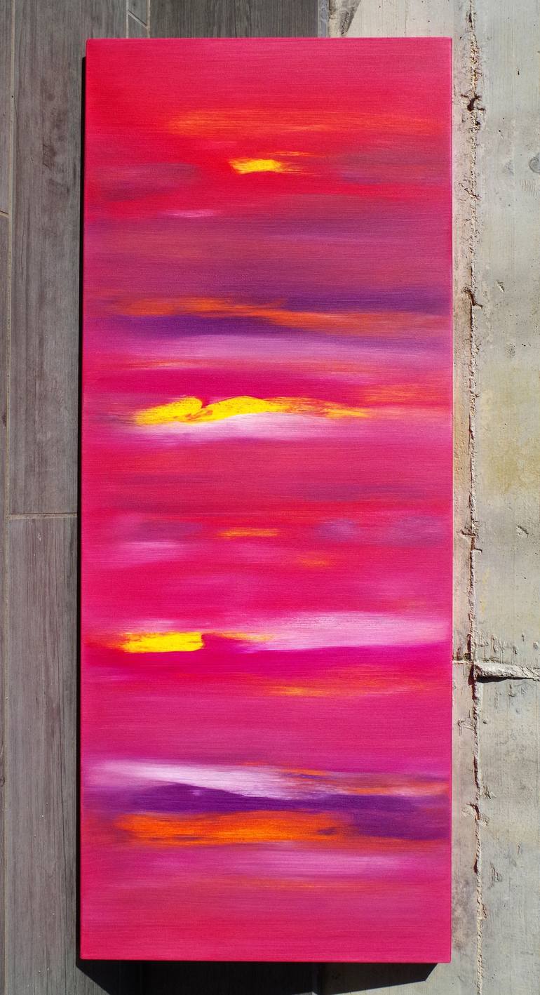Original Abstract Painting by Davide De Palma | Abstract Art on Canvas | Sunset anomaly I, the series