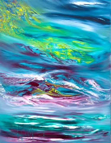 Soul's storm, abstract emotional landscape, 70x90 cm thumb