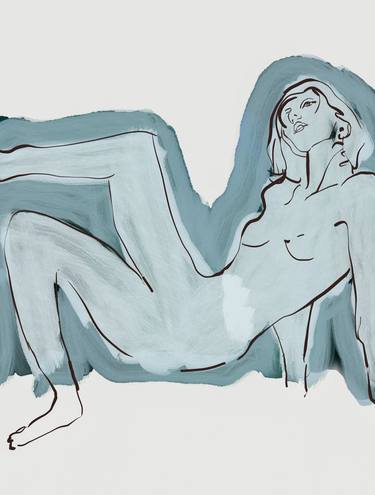 Print of Figurative Nude Digital by Beate Tubach