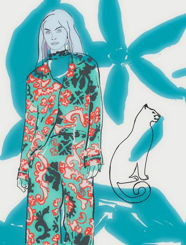 Print of Figurative Fashion Digital by Beate Tubach