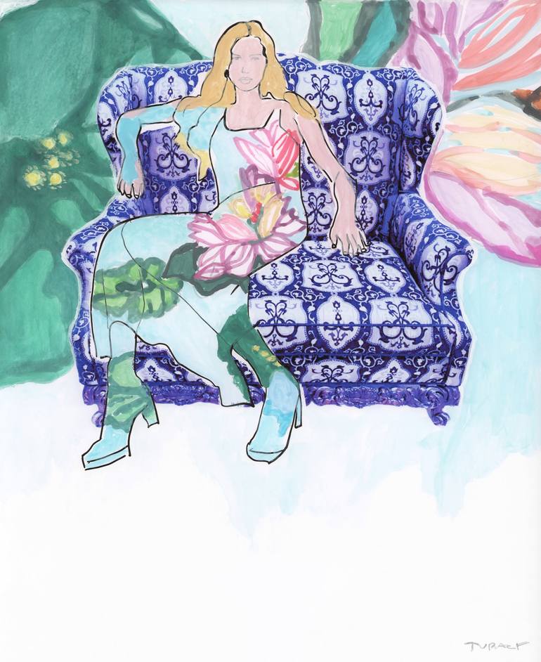 Print of Contemporary People Mixed Media by Beate Tubach