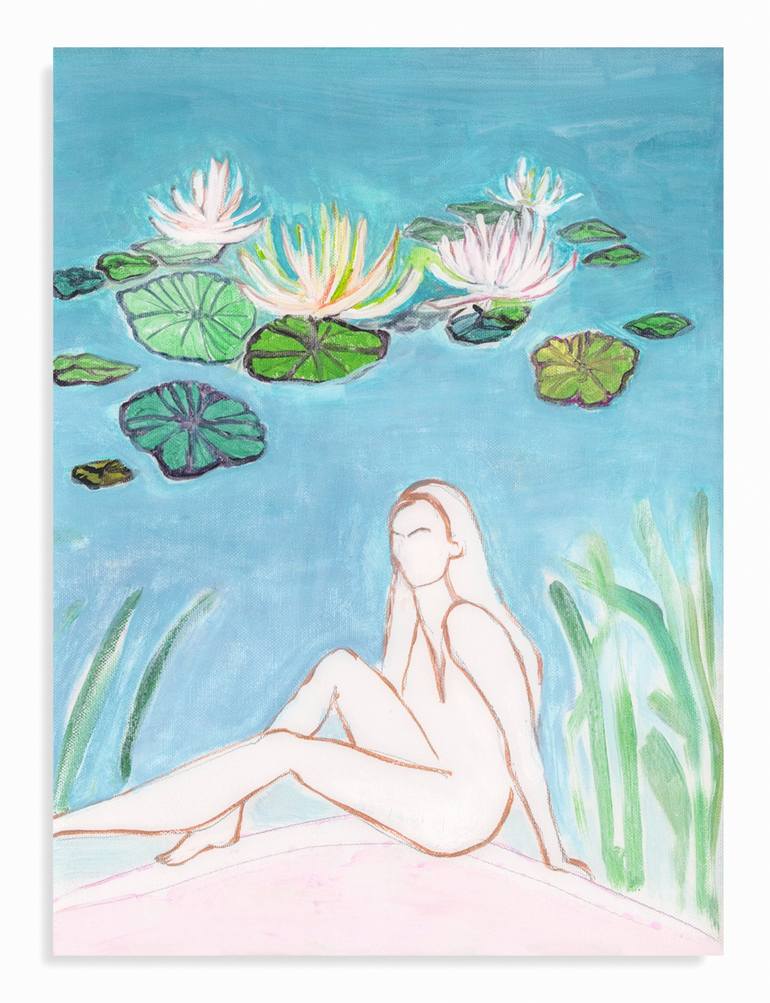 Original Contemporary Nude Painting by Beate Tubach